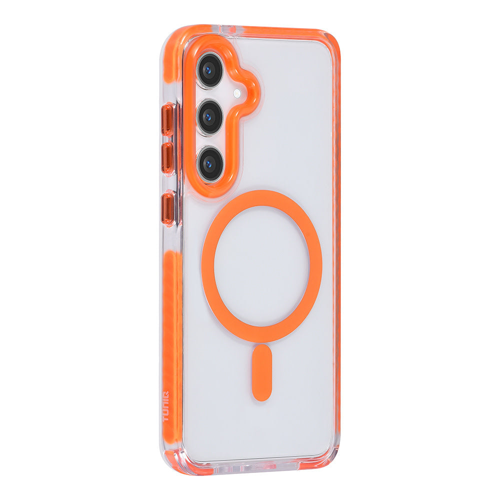 TUNIQ Samsung Galaxy S24 Plus Backcover hoesje neck cord - magsafe - Oranje-Hoesjes-Ilumina Benelux