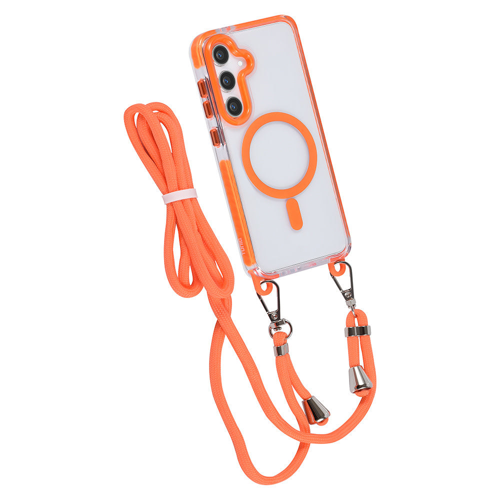 TUNIQ Samsung Galaxy S24 Plus Backcover hoesje neck cord - magsafe - Oranje-Hoesjes-Ilumina Benelux