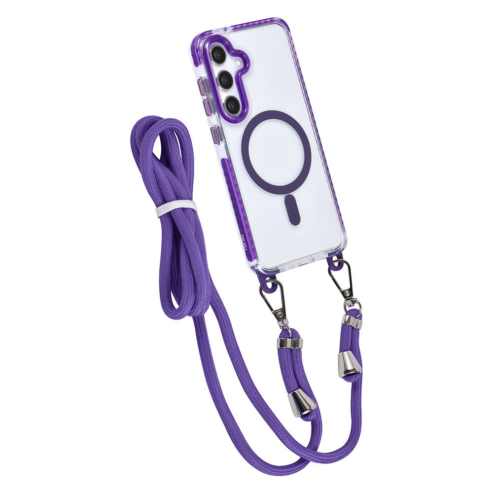 TUNIQ Samsung Galaxy S24 Plus Backcover hoesje neck cord - magsafe - Paars-Hoesjes-Ilumina Benelux