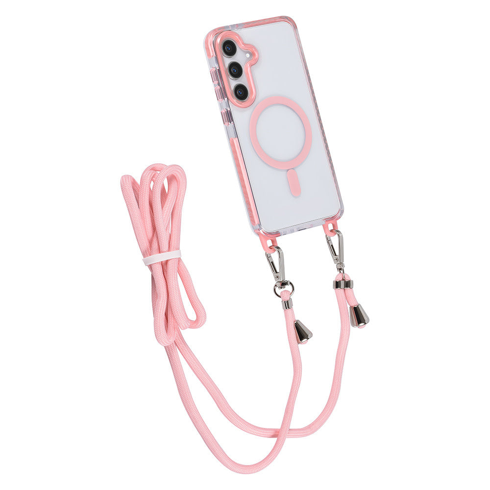 TUNIQ Samsung Galaxy S24 Plus Backcover hoesje neck cord - magsafe - Roze-Hoesjes-Ilumina Benelux