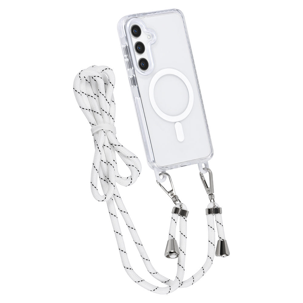 TUNIQ Samsung Galaxy S24 Plus Backcover hoesje neck cord - magsafe - Wit-Hoesjes-Ilumina Benelux