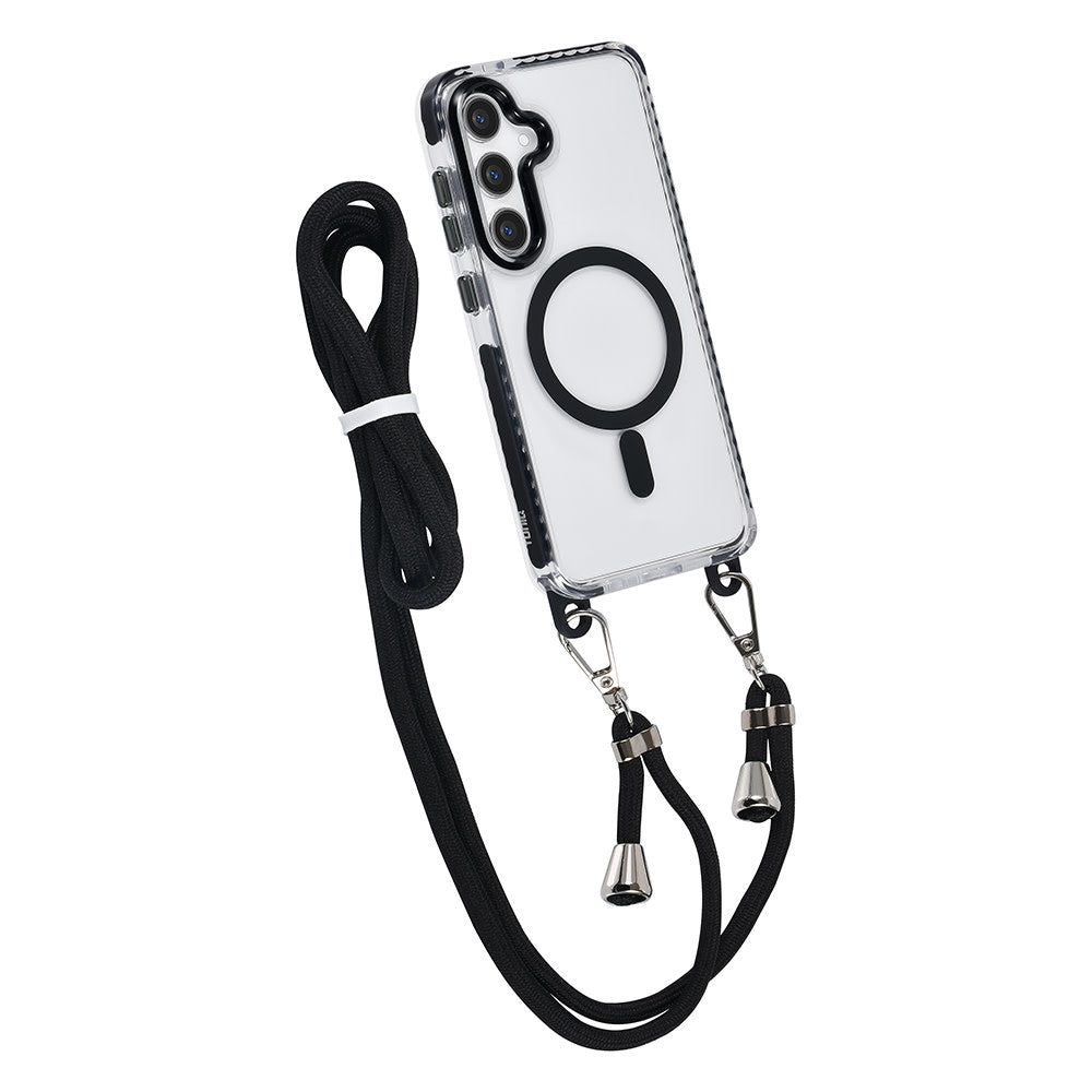 TUNIQ Samsung Galaxy S24 Plus Backcover hoesje neck cord - magsafe - Zwart-Hoesjes-Ilumina Benelux