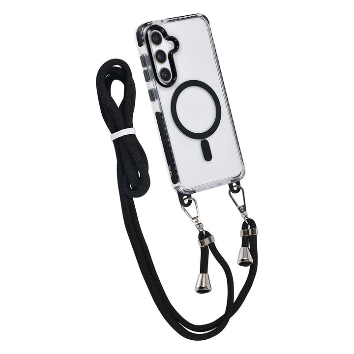 TUNIQ Samsung Galaxy S24 Plus Backcover hoesje neck cord - magsafe - Zwart-Hoesjes-Ilumina Benelux
