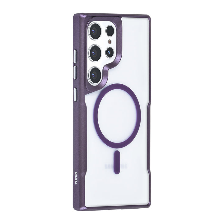 TUNIQ Samsung Galaxy S24 Ultra Back Cover hoesje Magsafe silicone - Paars-Hoesjes-Ilumina Benelux
