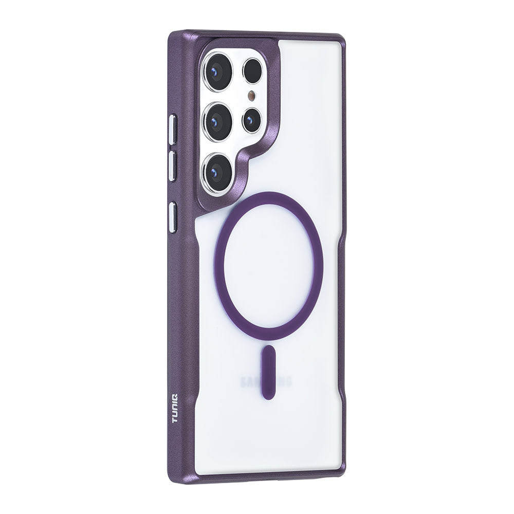 TUNIQ Samsung Galaxy S24 Ultra Back Cover hoesje Magsafe silicone - Paars-Hoesjes-Ilumina Benelux