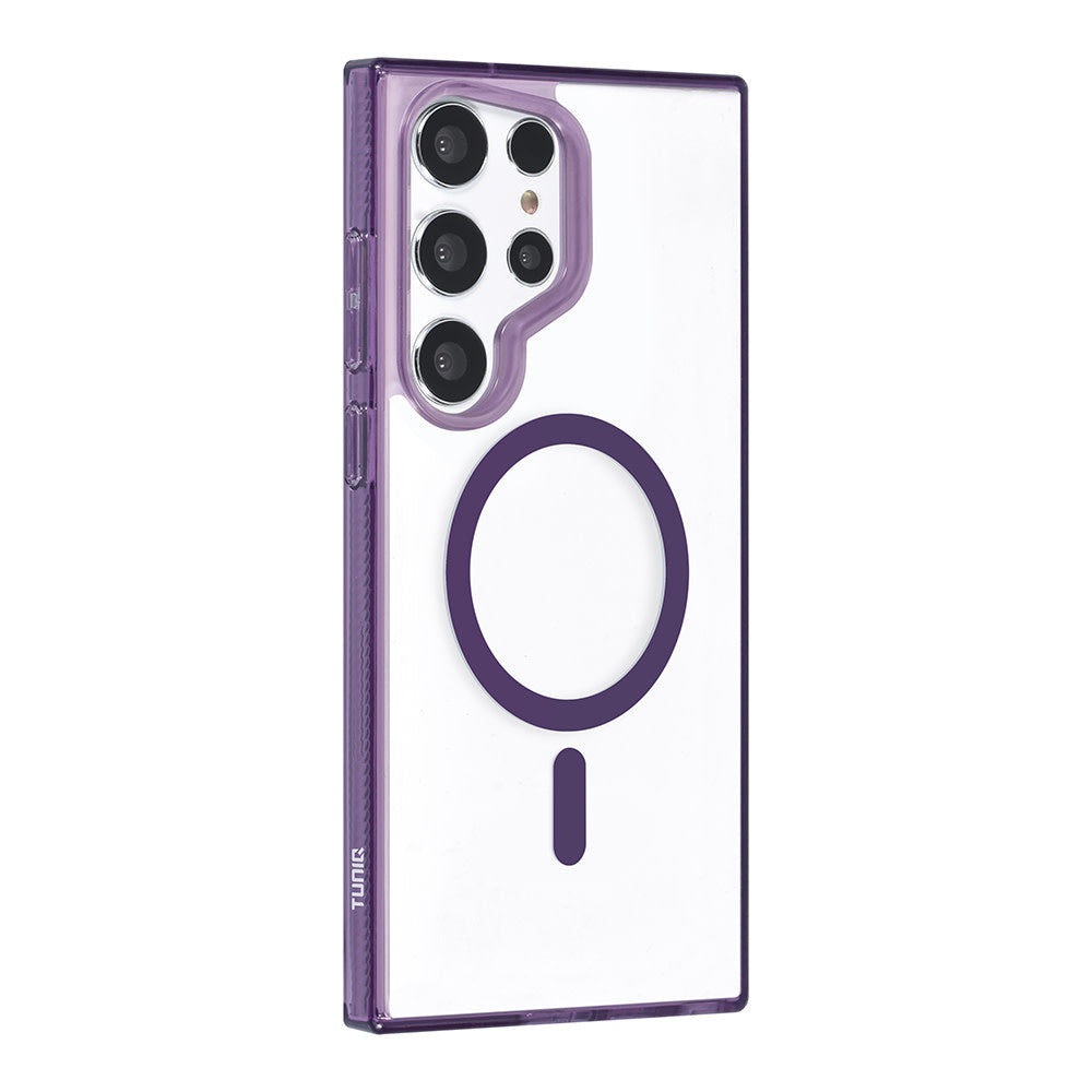TUNIQ Samsung Galaxy S24 Ultra Backcover hoesje Magsafe silicone - Paars-Hoesjes-Ilumina Benelux