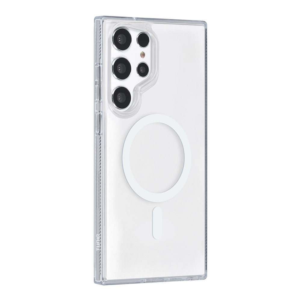 TUNIQ Samsung Galaxy S24 Ultra Backcover hoesje Magsafe silicone - Wit-Hoesjes-Ilumina Benelux