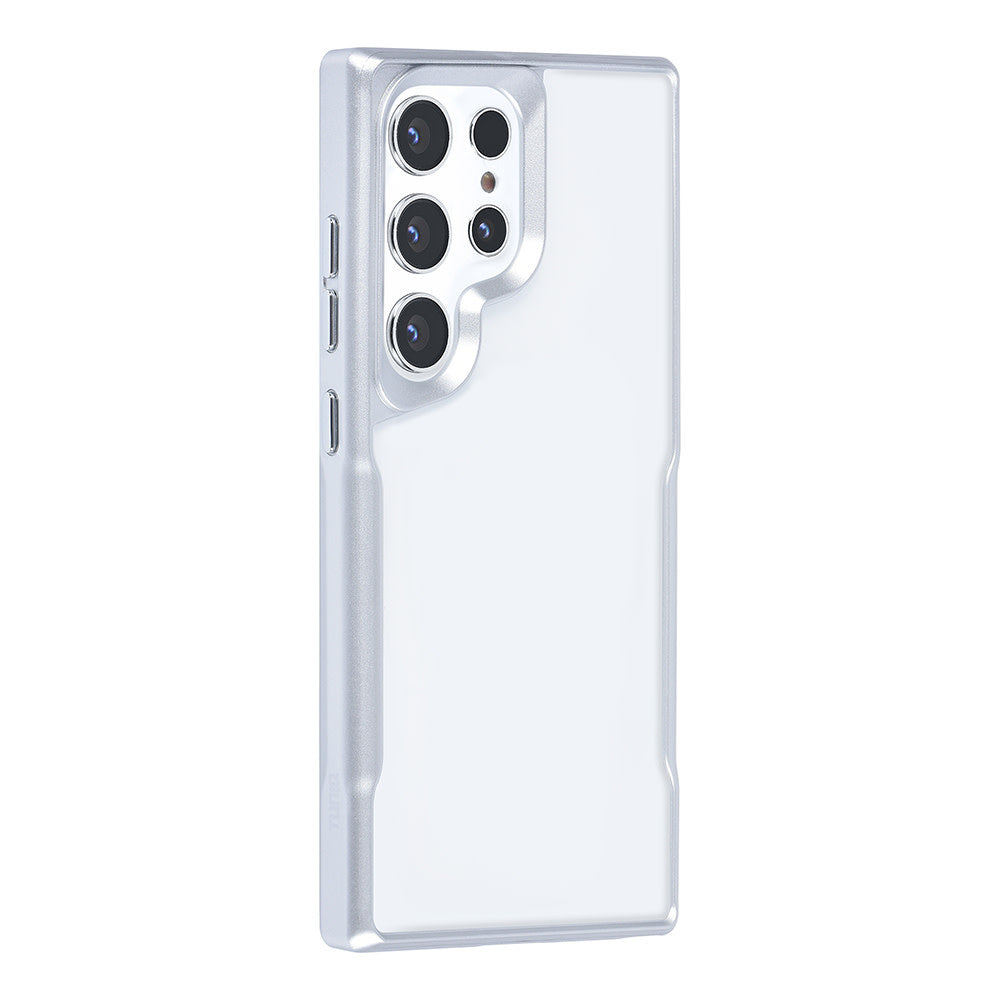 TUNIQ Samsung Galaxy S24 Ultra Backcover hoesje Silicone - Zilver-Hoesjes-Ilumina Benelux