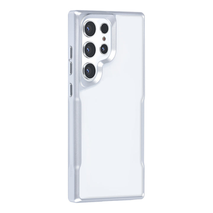 TUNIQ Samsung Galaxy S24 Ultra Backcover hoesje Silicone - Zilver-Hoesjes-Ilumina Benelux