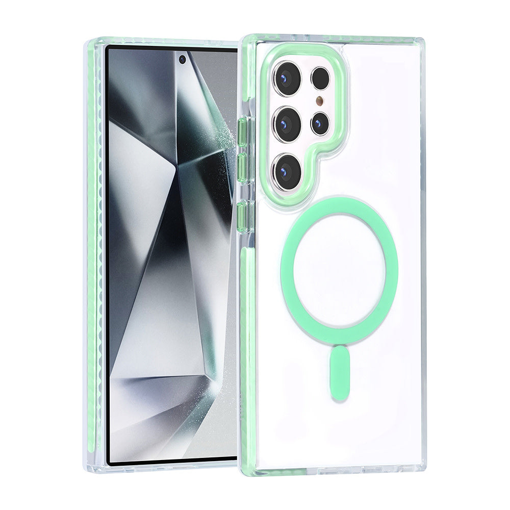 TUNIQ Samsung Galaxy S24 Ultra Backcover hoesje neck cord - magsafe - Groen-Hoesjes-Ilumina Benelux