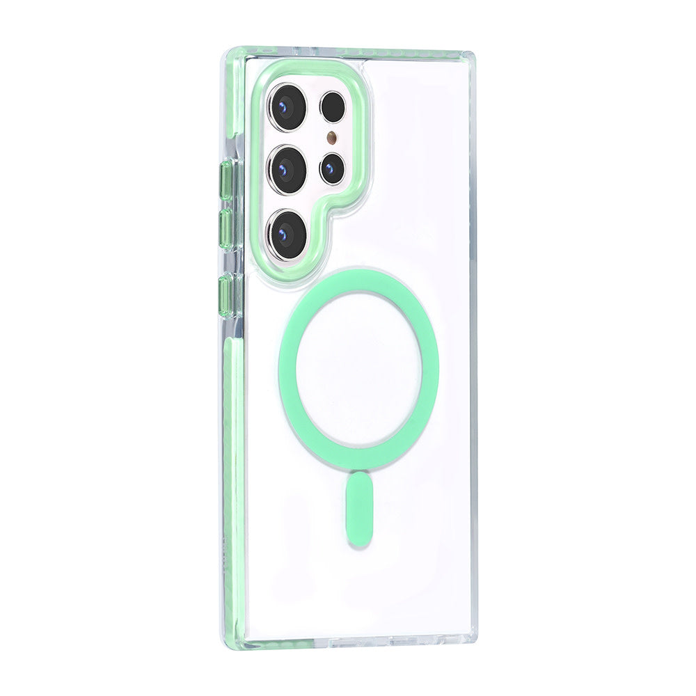 TUNIQ Samsung Galaxy S24 Ultra Backcover hoesje neck cord - magsafe - Groen-Hoesjes-Ilumina Benelux