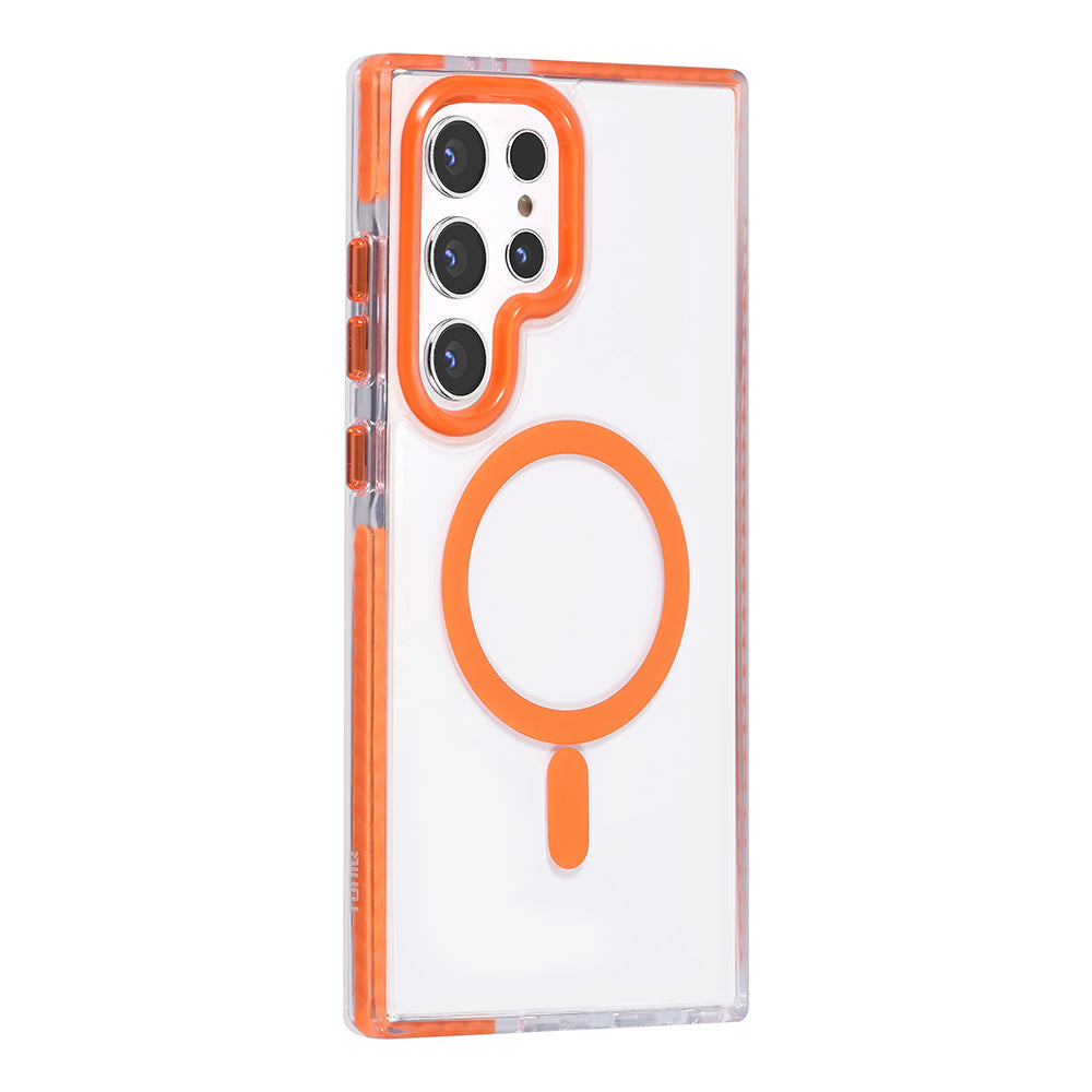 TUNIQ Samsung Galaxy S24 Ultra Backcover hoesje neck cord - magsafe - Oranje-Hoesjes-Ilumina Benelux