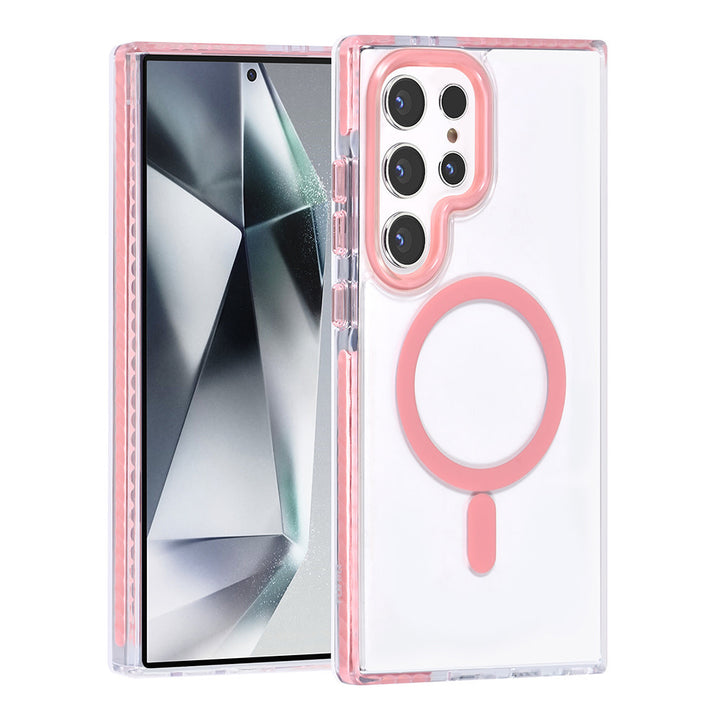 TUNIQ Samsung Galaxy S24 Ultra Backcover hoesje neck cord - magsafe - Roze-Hoesjes-Ilumina Benelux