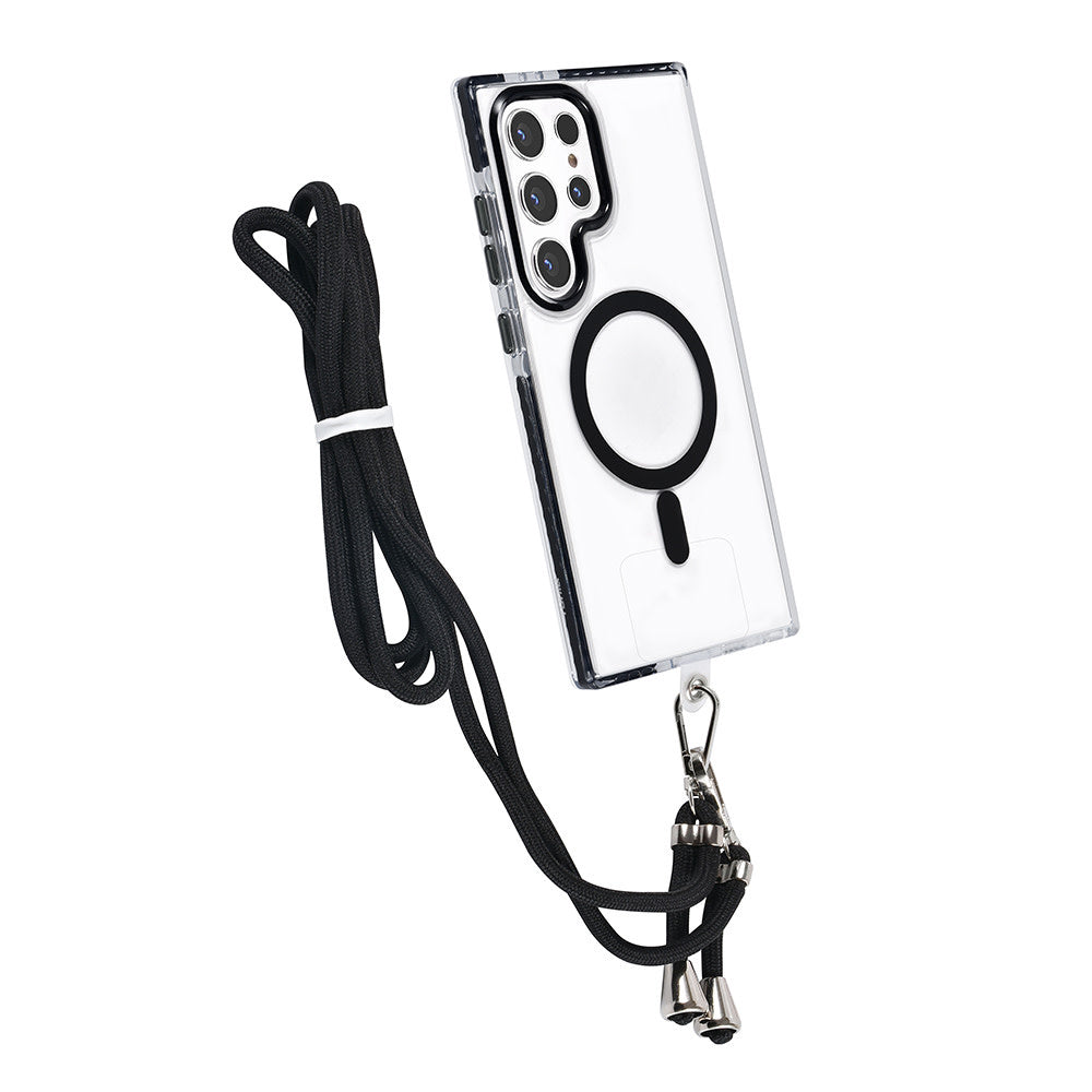 TUNIQ Samsung Galaxy S24 Ultra Backcover hoesje neck cord - magsafe - Zwart-Hoesjes-Ilumina Benelux