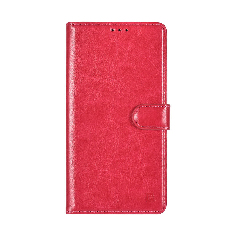 TUNIQ Samsung Galaxy S24 Ultra Book Case hoesje - Pasjeshouder voor 3 pasjes - Magneetsluiting - Hanger - Felroze-Hoesjes-Ilumina Benelux