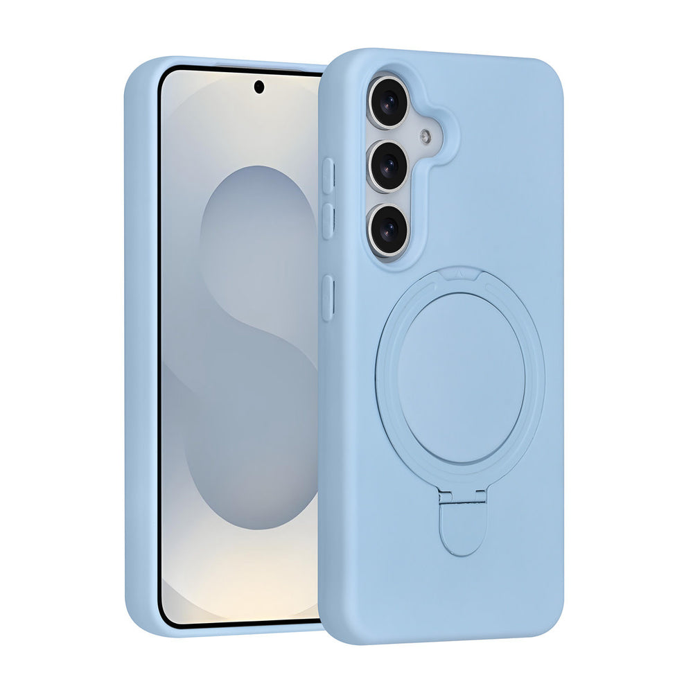 TUNIQ Samsung Galaxy S25 Backcover hoesje - Magsafe With Ring Stand - Hanger - Baby Blue-Hoesjes-Ilumina Benelux
