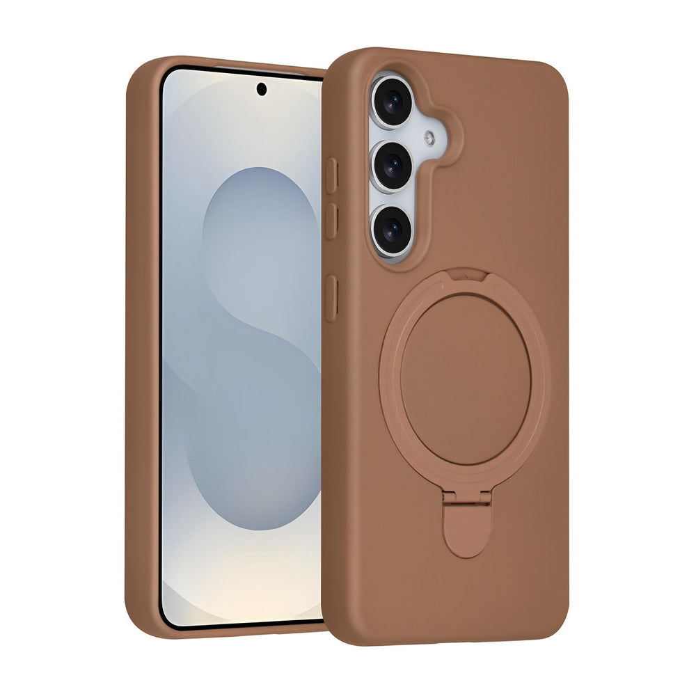 TUNIQ Samsung Galaxy S25 Backcover hoesje - Magsafe With Ring Stand - Hanger - Desert Brown-Hoesjes-Ilumina Benelux