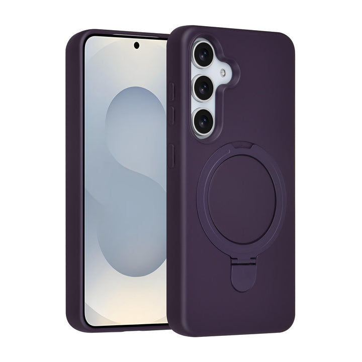 TUNIQ Samsung Galaxy S25 Backcover hoesje - Magsafe With Ring Stand - Hanger - Grape Purple-Hoesjes-Ilumina Benelux