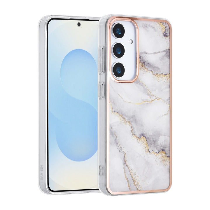 TUNIQ Samsung Galaxy S25 Backcover hoesje - Silicone - Marble Grey-Hoesjes-Ilumina Benelux