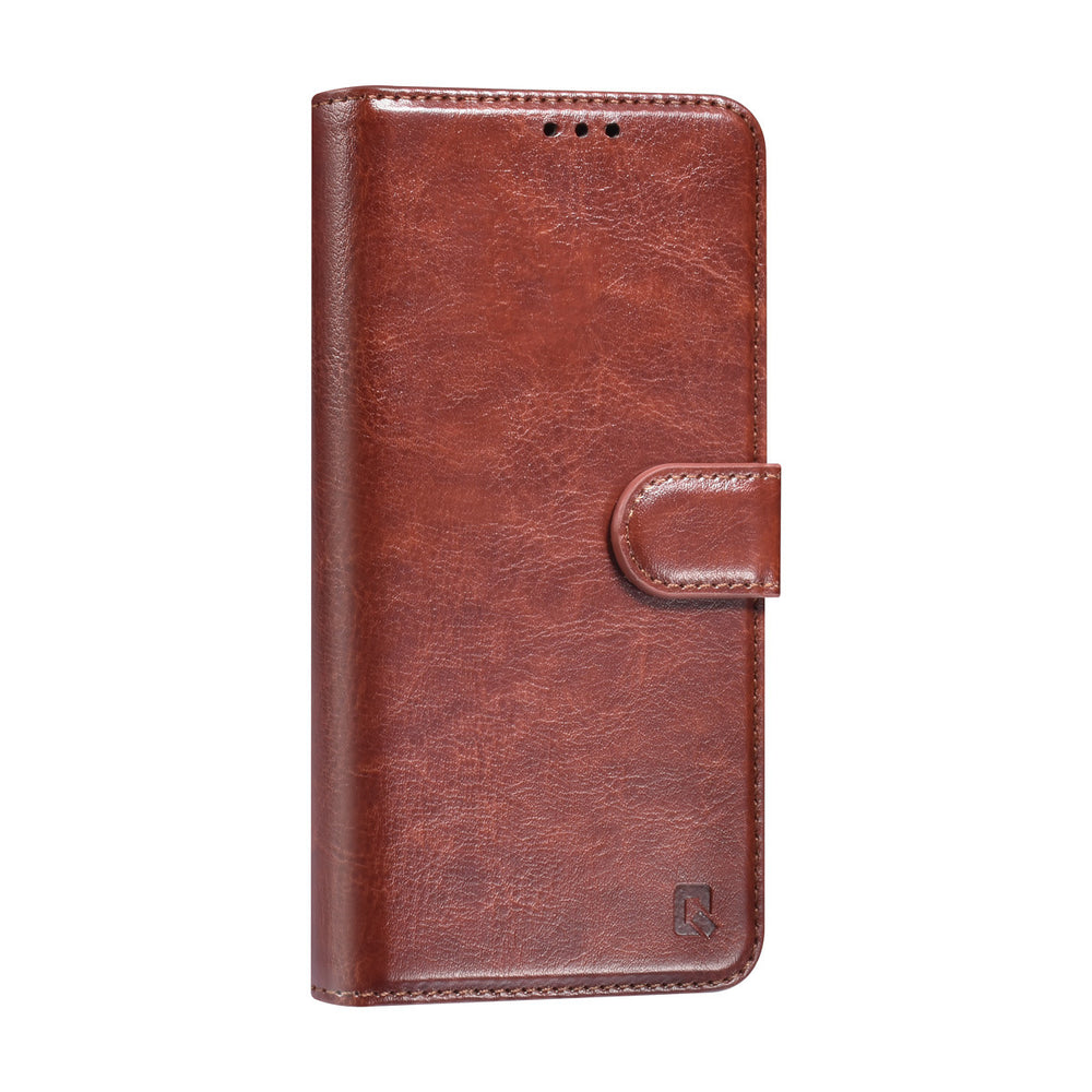 TUNIQ Samsung Galaxy S25 Book Case hoesje - Pasjeshouder voor 3 pasjes - Hanger - Bruin-Hoesjes-Ilumina Benelux
