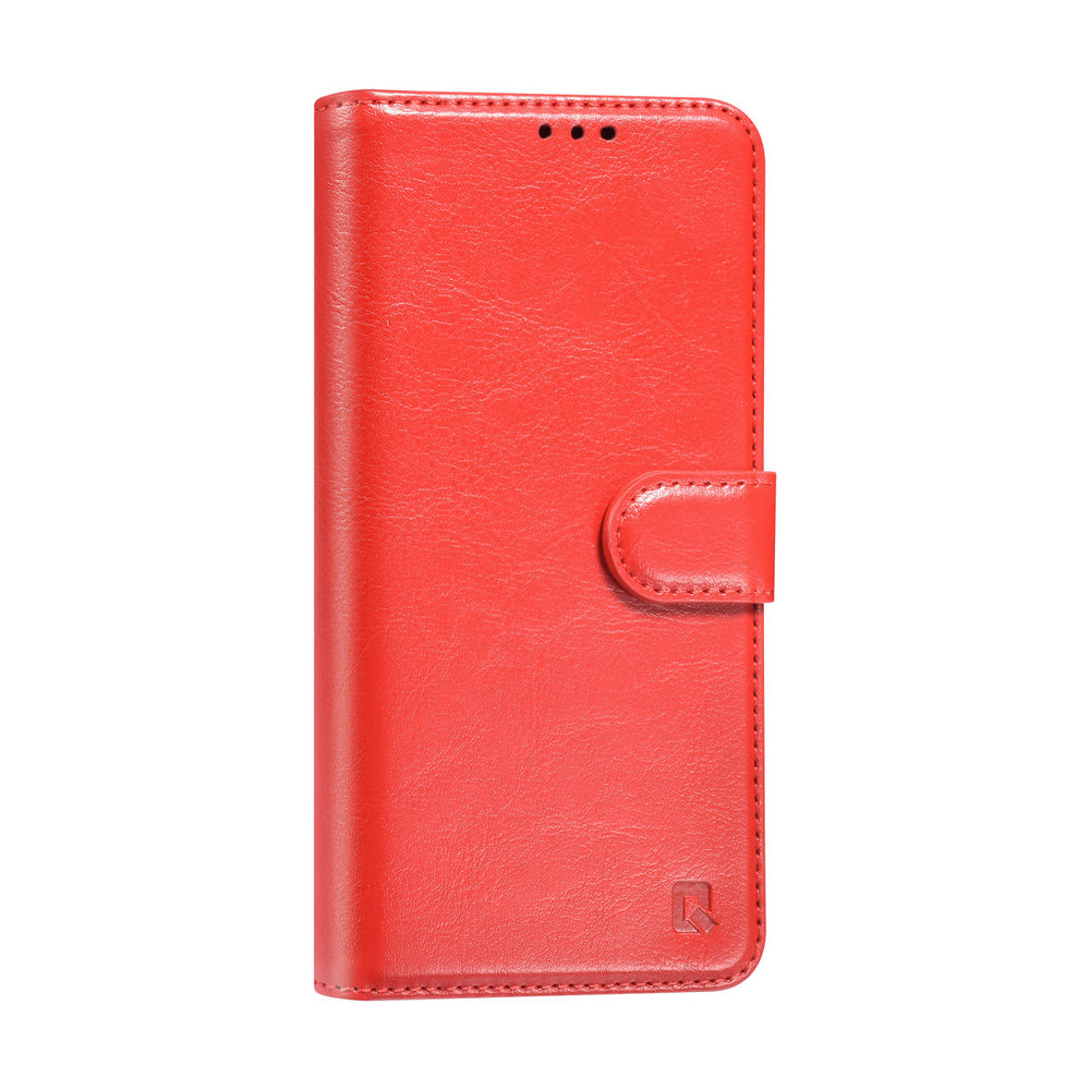 TUNIQ Samsung Galaxy S25 Book Case hoesje - Pasjeshouder voor 3 pasjes - Hanger - Rood-Hoesjes-Ilumina Benelux