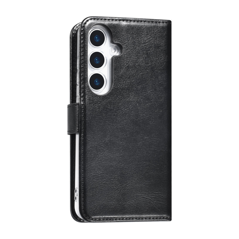 TUNIQ Samsung Galaxy S25 Book Case hoesje Pasjeshouder voor 3 pasjes - Hanger - Zwart-Hoesjes-Ilumina Benelux