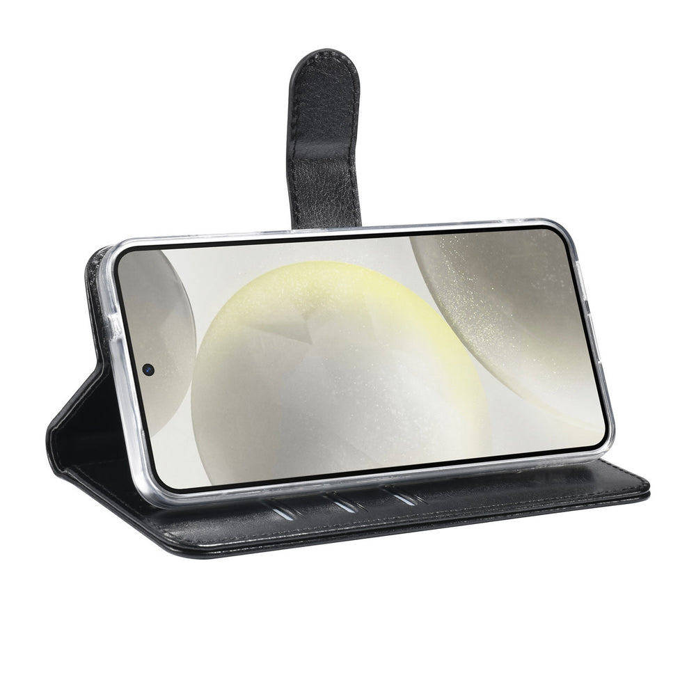 TUNIQ Samsung Galaxy S25 Book Case hoesje Pasjeshouder voor 3 pasjes - Hanger - Zwart-Hoesjes-Ilumina Benelux