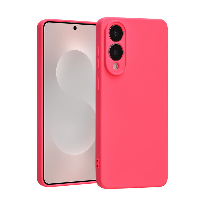TUNIQ Samsung Galaxy S25 Edge Backcover hoesje - Felroze-Hoesjes-Ilumina Benelux