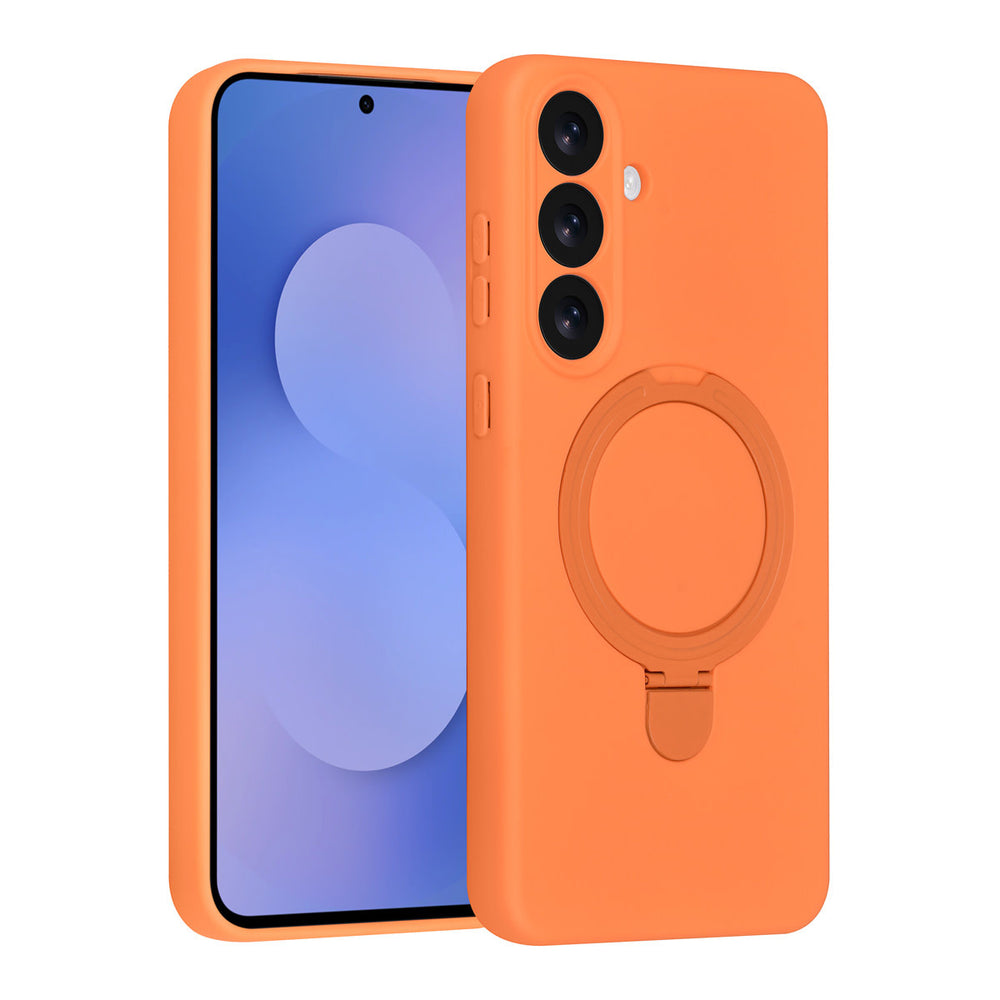 TUNIQ Samsung Galaxy S25 FE Backcover hoesje - Magsafe With Ring Stand - Hanger - Tangerine Orange-Hoesjes-Ilumina Benelux