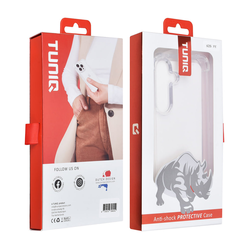 TUNIQ Samsung Galaxy S25 FE Backcover hoesje - Transparant - Antishock-Hoesjes-Ilumina Benelux