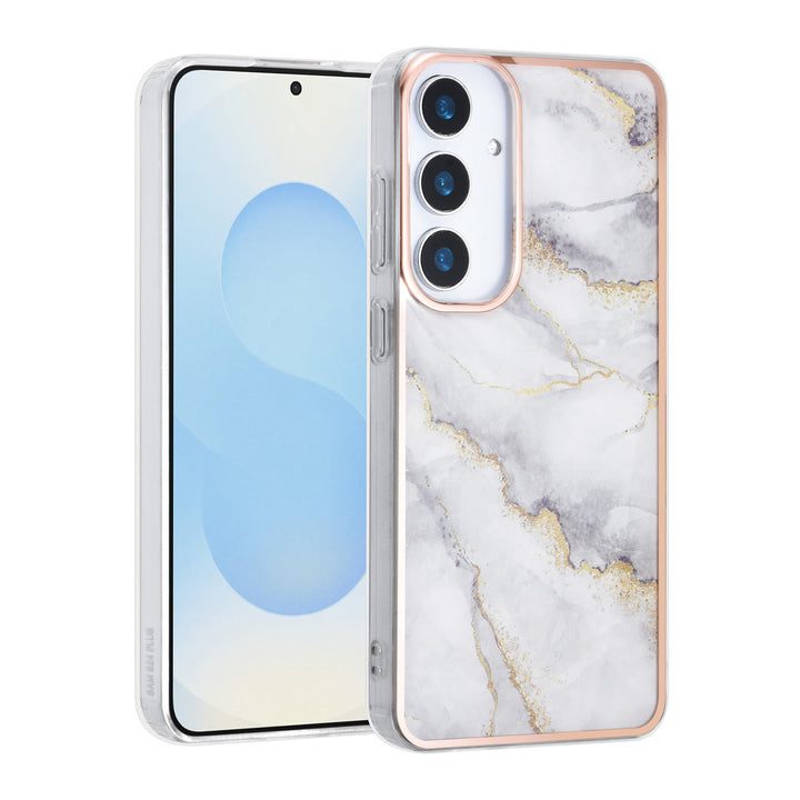 TUNIQ Samsung Galaxy S25 Plus Backcover hoesje - Silicone - Marble Grey-Hoesjes-Ilumina Benelux