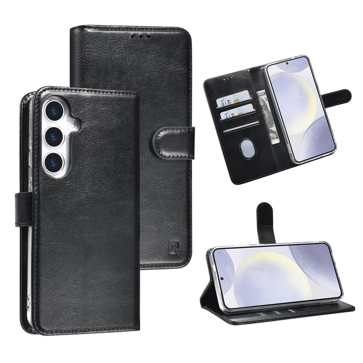 TUNIQ Samsung Galaxy S25 Plus Book Case hoesje Pasjeshouder voor 3 pasjes - Hanger - Zwart-Hoesjes-Ilumina Benelux