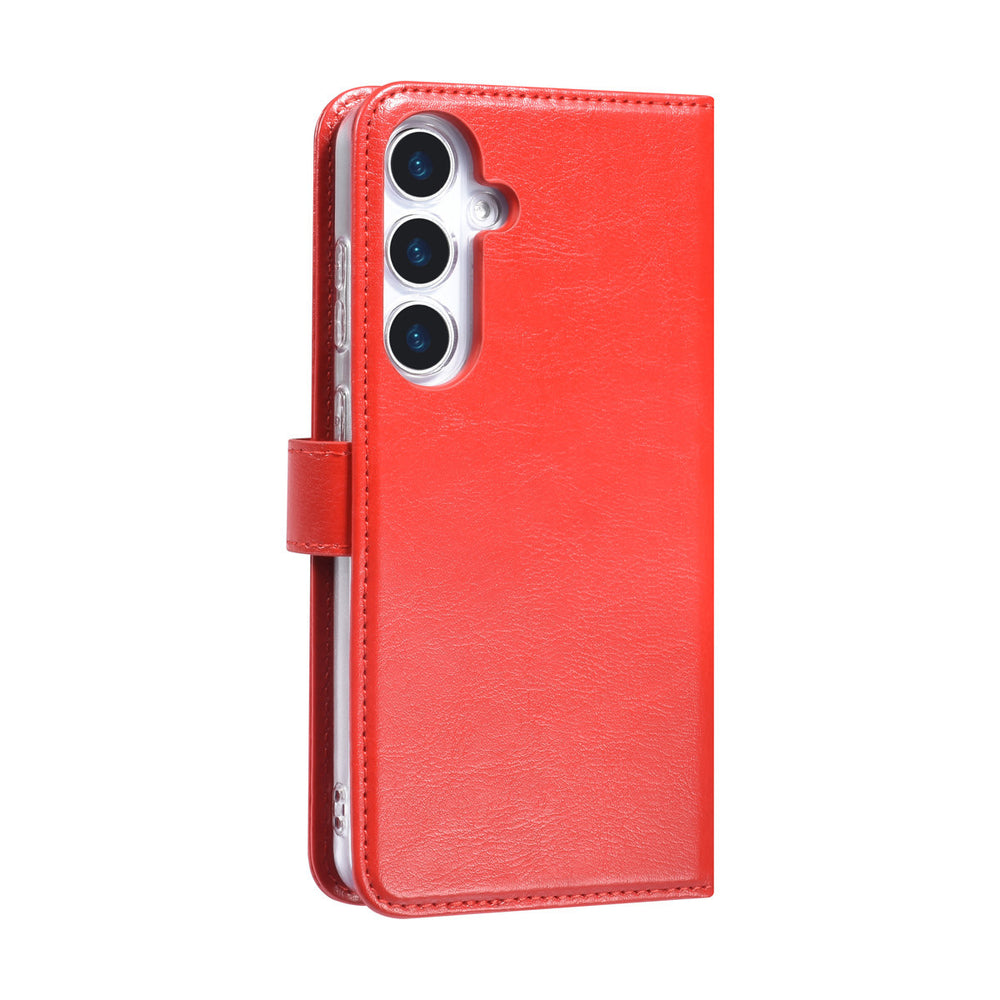 TUNIQ Samsung Galaxy S25 Plus Book Case hoesje - Pasjeshouder voor 3 pasjes - Magneetsluiting - Hanger - Rood-Hoesjes-Ilumina Benelux