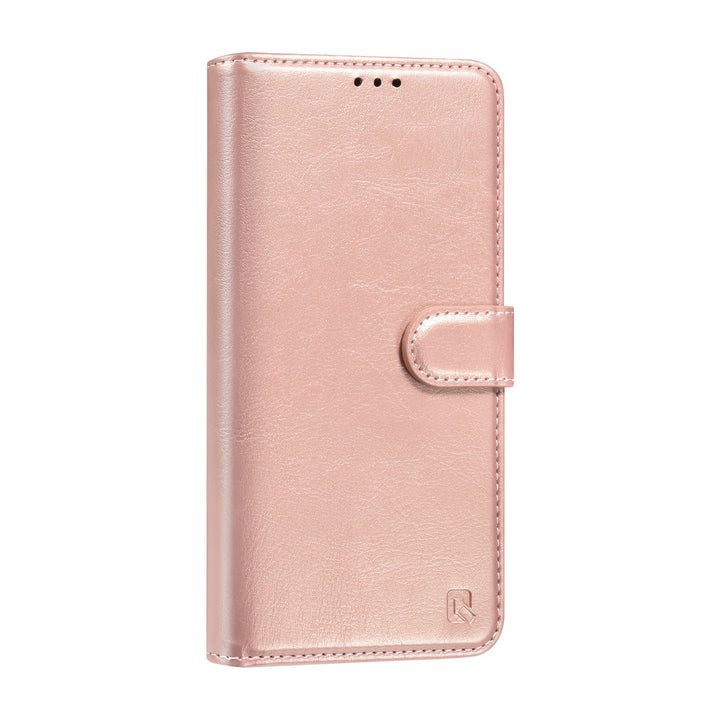 TUNIQ Samsung Galaxy S25 Plus Book Case hoesje - Pasjeshouder voor 3 pasjes - Magneetsluiting - Hanger - Rose Gold-Hoesjes-Ilumina Benelux