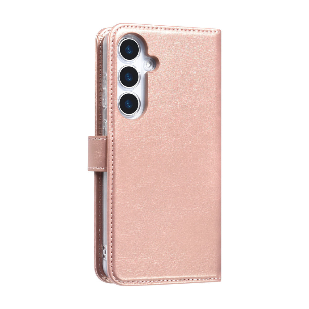 TUNIQ Samsung Galaxy S25 Plus Book Case hoesje - Pasjeshouder voor 3 pasjes - Magneetsluiting - Hanger - Rose Gold-Hoesjes-Ilumina Benelux