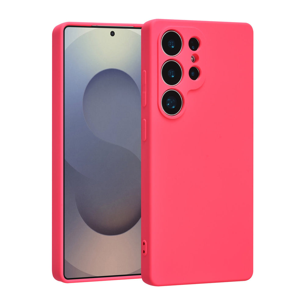 TUNIQ Samsung Galaxy S25 Ultra Backcover hoesje - Felroze-Hoesjes-Ilumina Benelux
