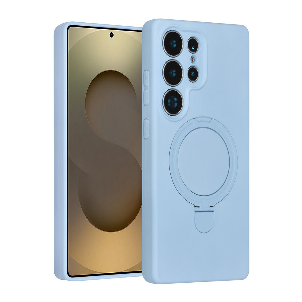 TUNIQ Samsung Galaxy S25 Ultra Backcover hoesje - Magsafe With Ring Stand - Hanger - Baby Blue-Hoesjes-Ilumina Benelux