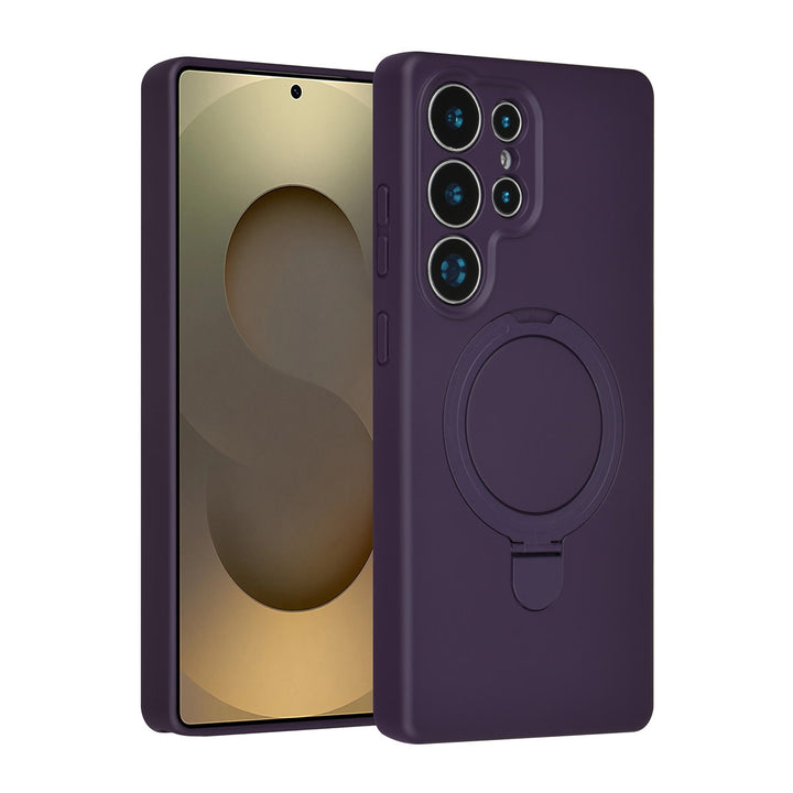 TUNIQ Samsung Galaxy S25 Ultra Backcover hoesje - Magsafe With Ring Stand - Hanger - Grape Purple-Hoesjes-Ilumina Benelux