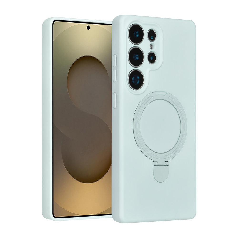 TUNIQ Samsung Galaxy S25 Ultra Backcover hoesje - Magsafe With Ring Stand - Hanger - Mint Green-Hoesjes-Ilumina Benelux