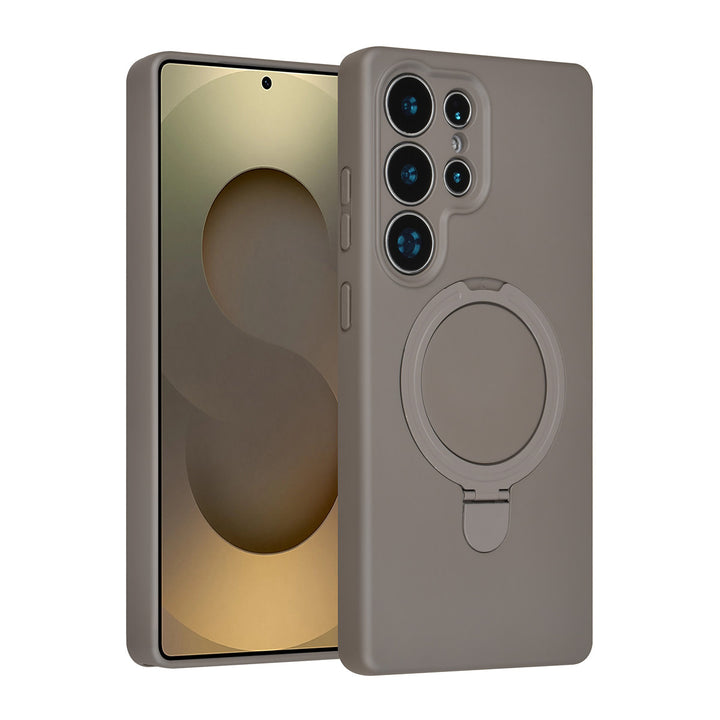 TUNIQ Samsung Galaxy S25 Ultra Backcover hoesje - Magsafe With Ring Stand - Hanger - Titanium Grey-Hoesjes-Ilumina Benelux