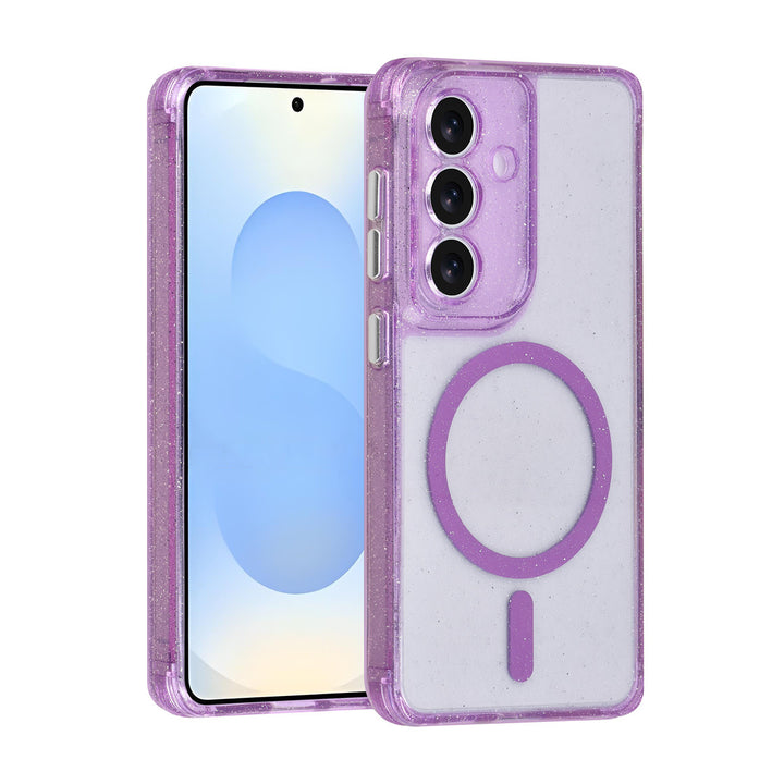 TUNIQ Samsung Galaxy S26 Backcover hoesje - Magsafe - Glitter - Hanger - Paars-Hoesjes-Ilumina Benelux