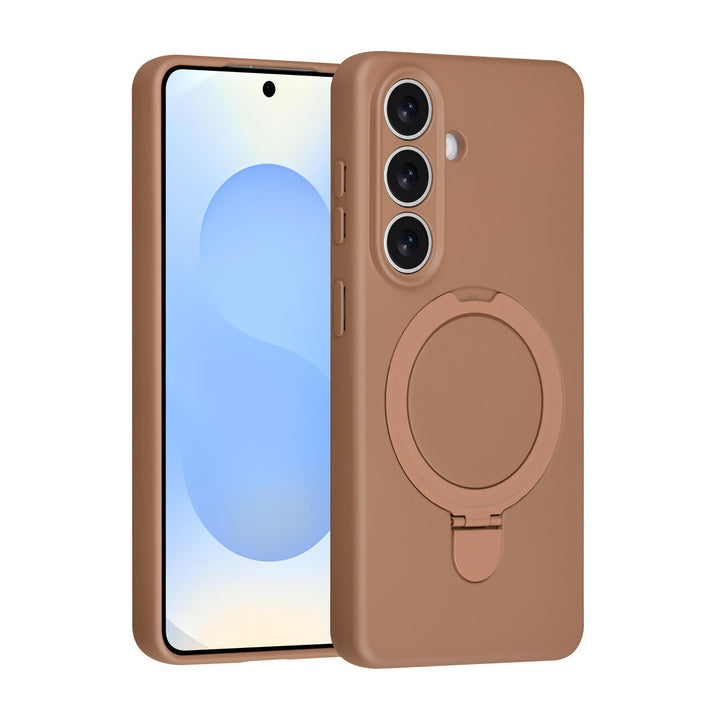 TUNIQ Samsung Galaxy S26 Backcover hoesje - Magsafe With Ring Stand - Hanger - Desert Brown-Hoesjes-Ilumina Benelux