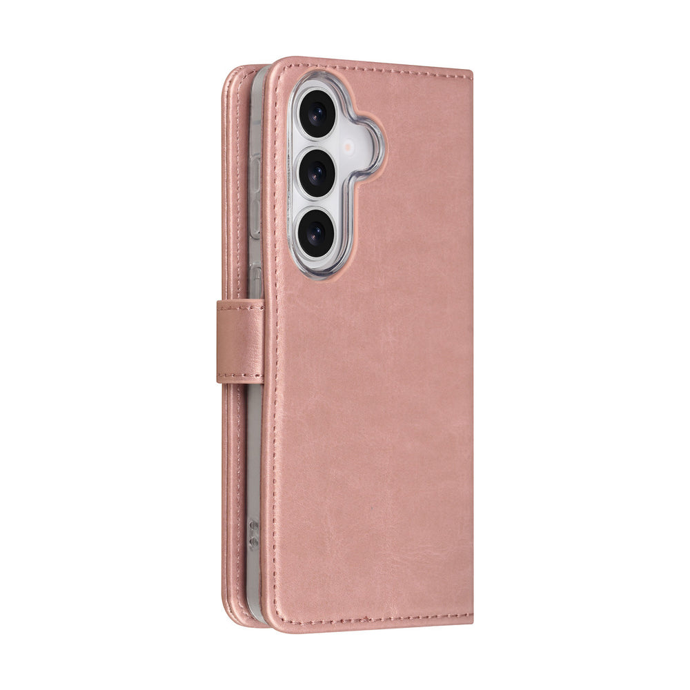 TUNIQ Samsung Galaxy S26 Book Case hoesje - Pasjeshouder voor 3 pasjes - Magneetsluiting - Hanger - Rose Gold-Hoesjes-Ilumina Benelux