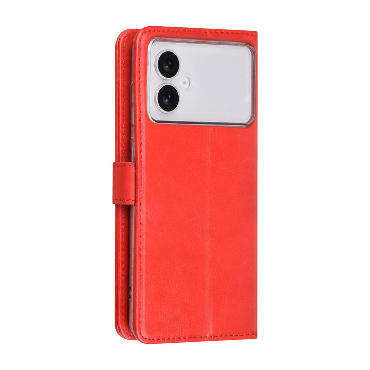 TUNIQ Samsung Galaxy S26 Edge Book Case hoesje - Pasjeshouder voor 3 pasjes - Magneetsluiting - Hanger - Rood-Hoesjes-Ilumina Benelux