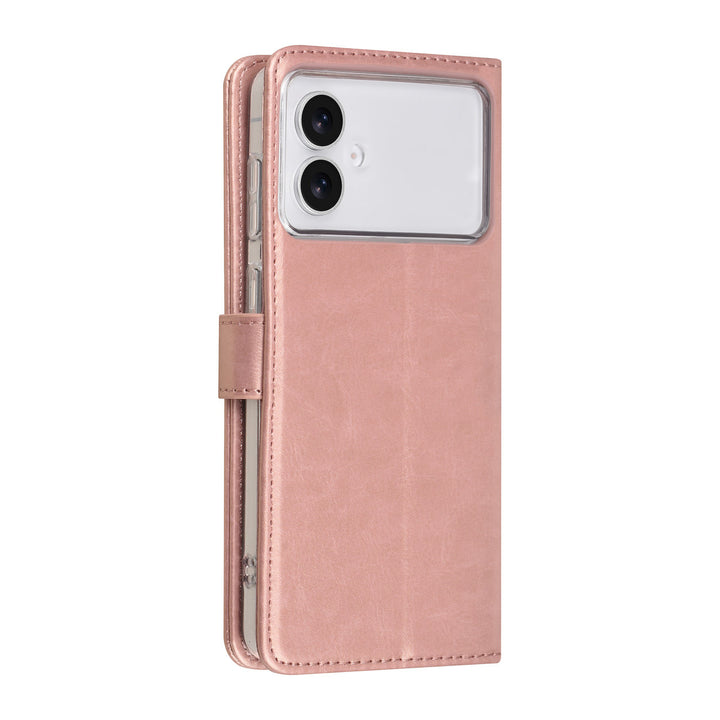 TUNIQ Samsung Galaxy S26 Edge Book Case hoesje - Pasjeshouder voor 3 pasjes - Magneetsluiting - Hanger - Rose Gold-Hoesjes-Ilumina Benelux