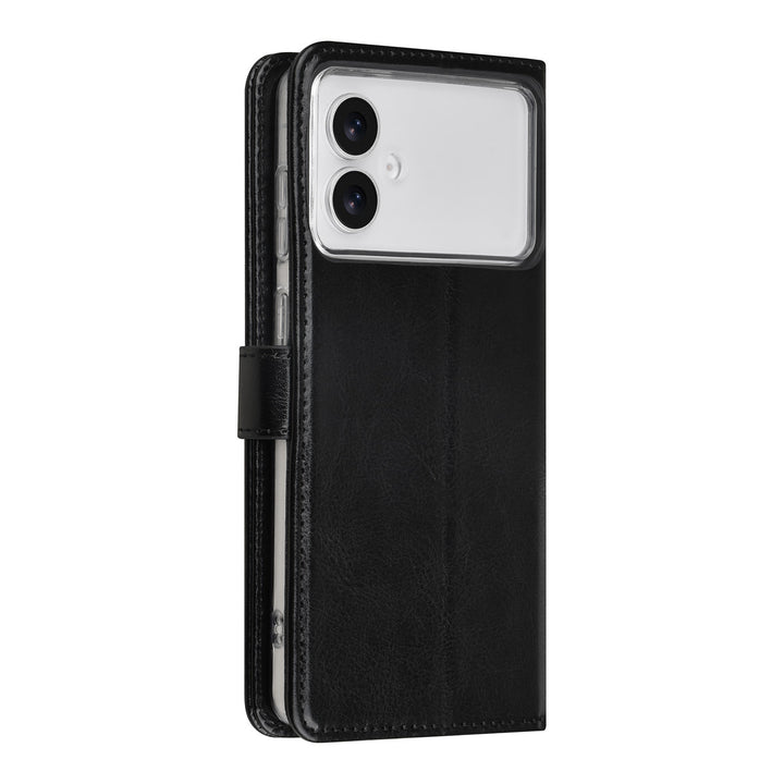 TUNIQ Samsung Galaxy S26 Edge Book Case hoesje - Pasjeshouder voor 3 pasjes - Magneetsluiting - Hanger - Zwart-Hoesjes-Ilumina Benelux