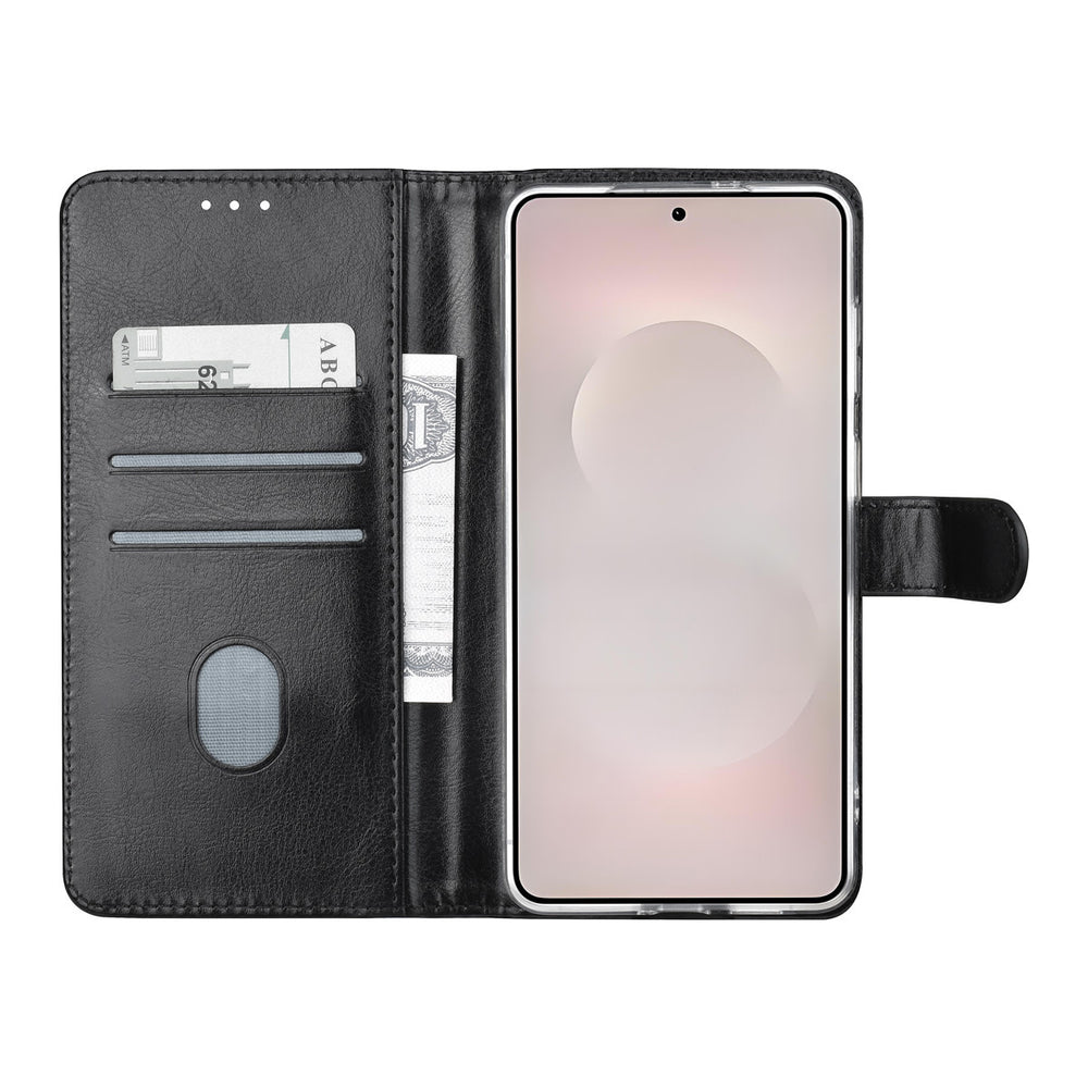 TUNIQ Samsung Galaxy S26 Edge Book Case hoesje - Pasjeshouder voor 3 pasjes - Magneetsluiting - Hanger - Zwart-Hoesjes-Ilumina Benelux