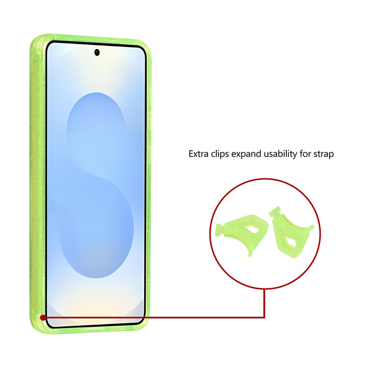 TUNIQ Samsung Galaxy S26 Plus Backcover hoesje - Magsafe - Glitter - Hanger - Groen-Hoesjes-Ilumina Benelux