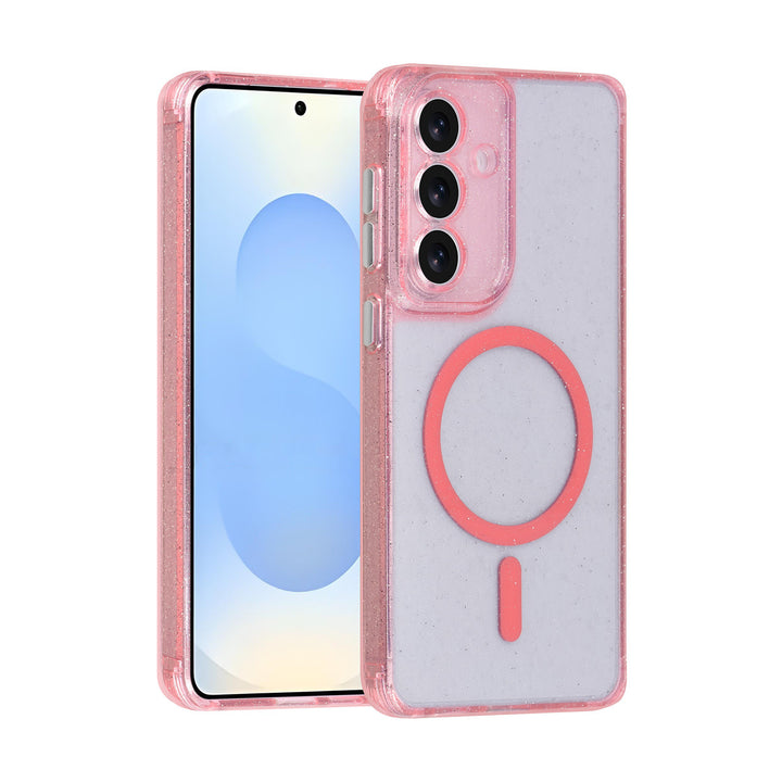 TUNIQ Samsung Galaxy S26 Plus Backcover hoesje - Magsafe - Glitter - Hanger - Roze-Hoesjes-Ilumina Benelux