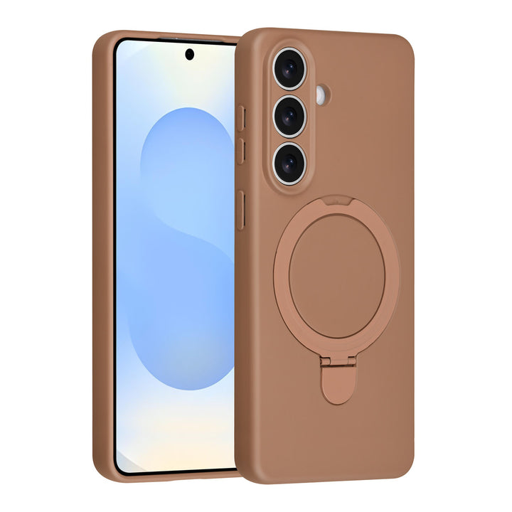 TUNIQ Samsung Galaxy S26 Plus Backcover hoesje - Magsafe With Ring Stand - Hanger - Desert Brown-Hoesjes-Ilumina Benelux